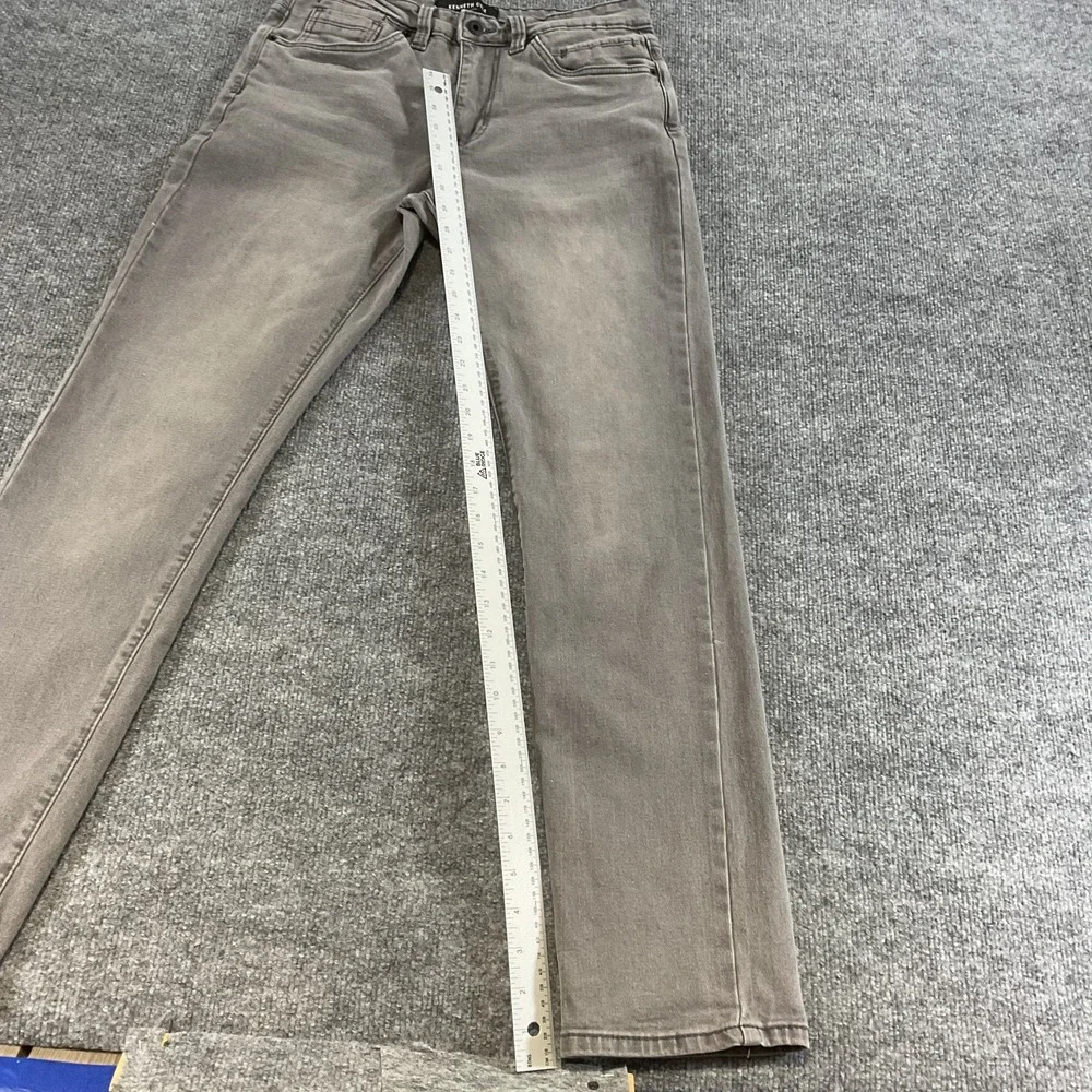 Kenneth Cole New York Athletic Fit 30x32 Gray Slim Straight Jeans Men's Stretch